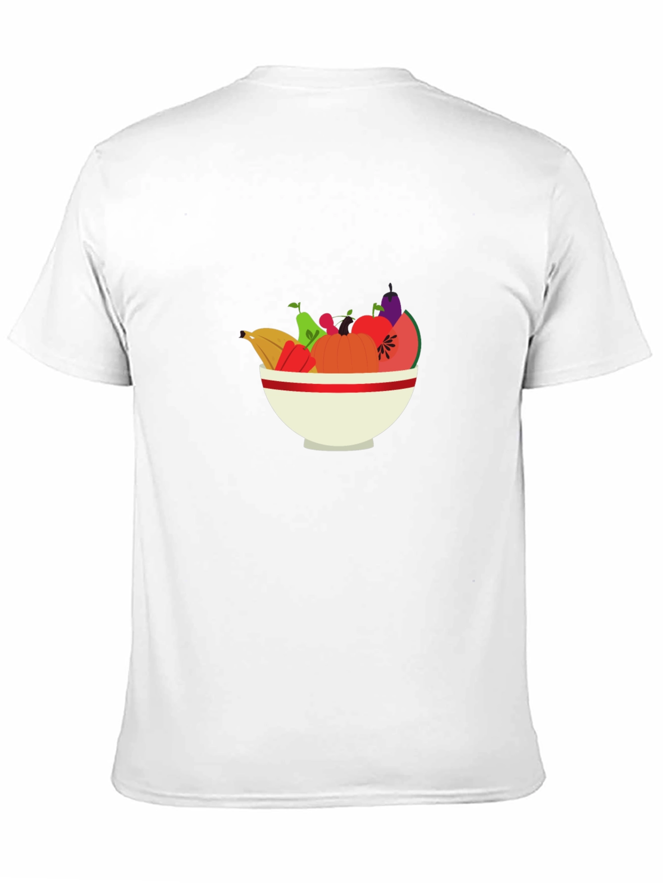 Fruit Bowl Graphic Tee - Casual Black T-Shirt