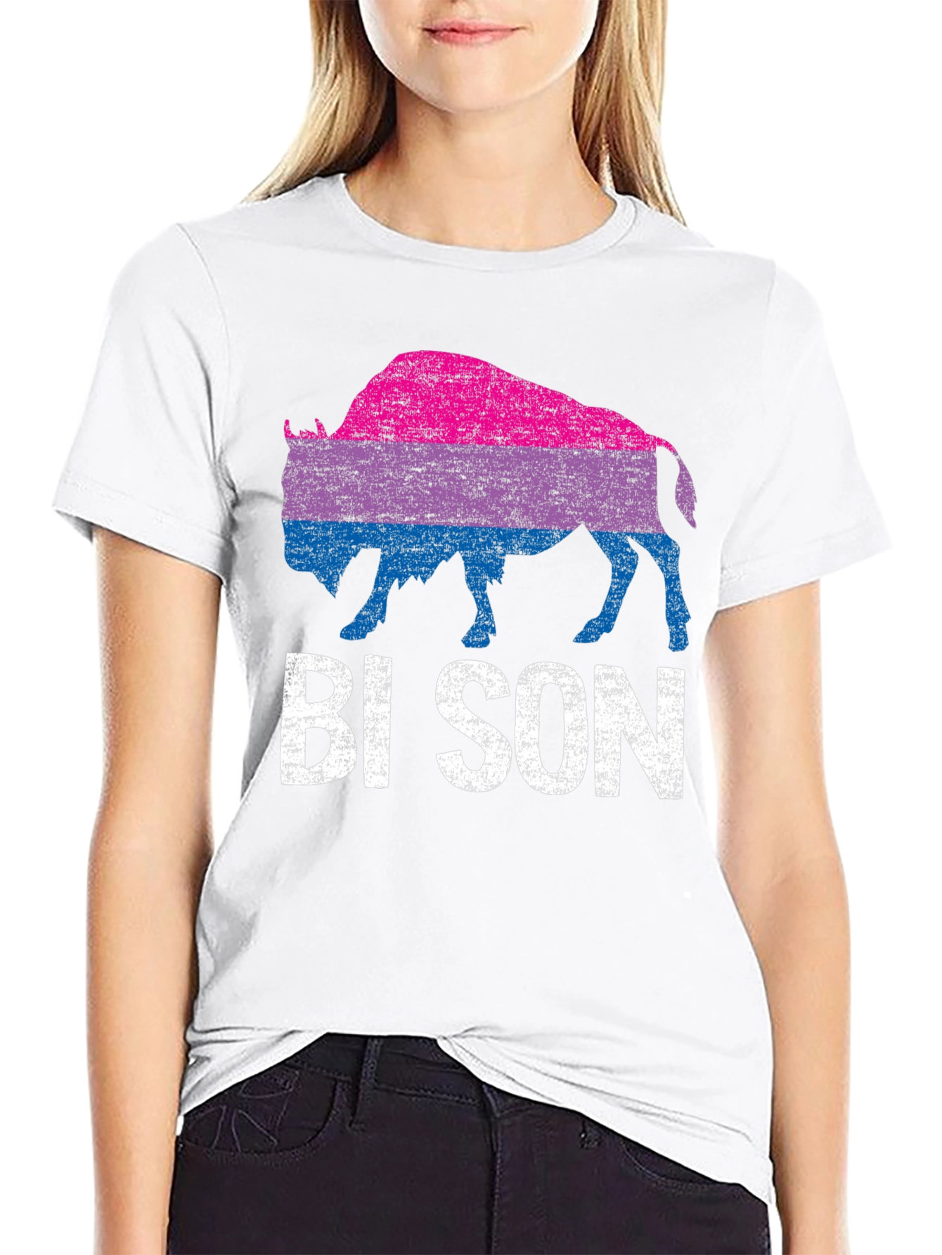 Bison Bi Pride T-Shirt - LGBTQ+ Pride Apparel