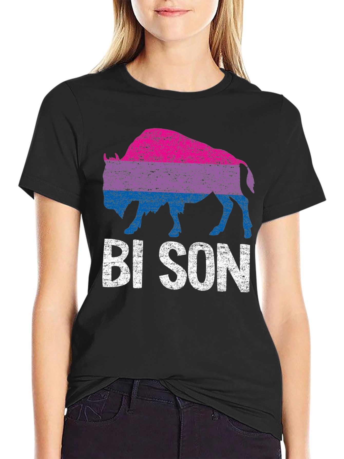 Bison Bi Pride T-Shirt - LGBTQ+ Pride Apparel
