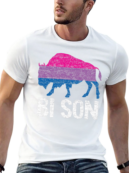 Bison Bi Pride T-Shirt - LGBTQ+ Pride Apparel