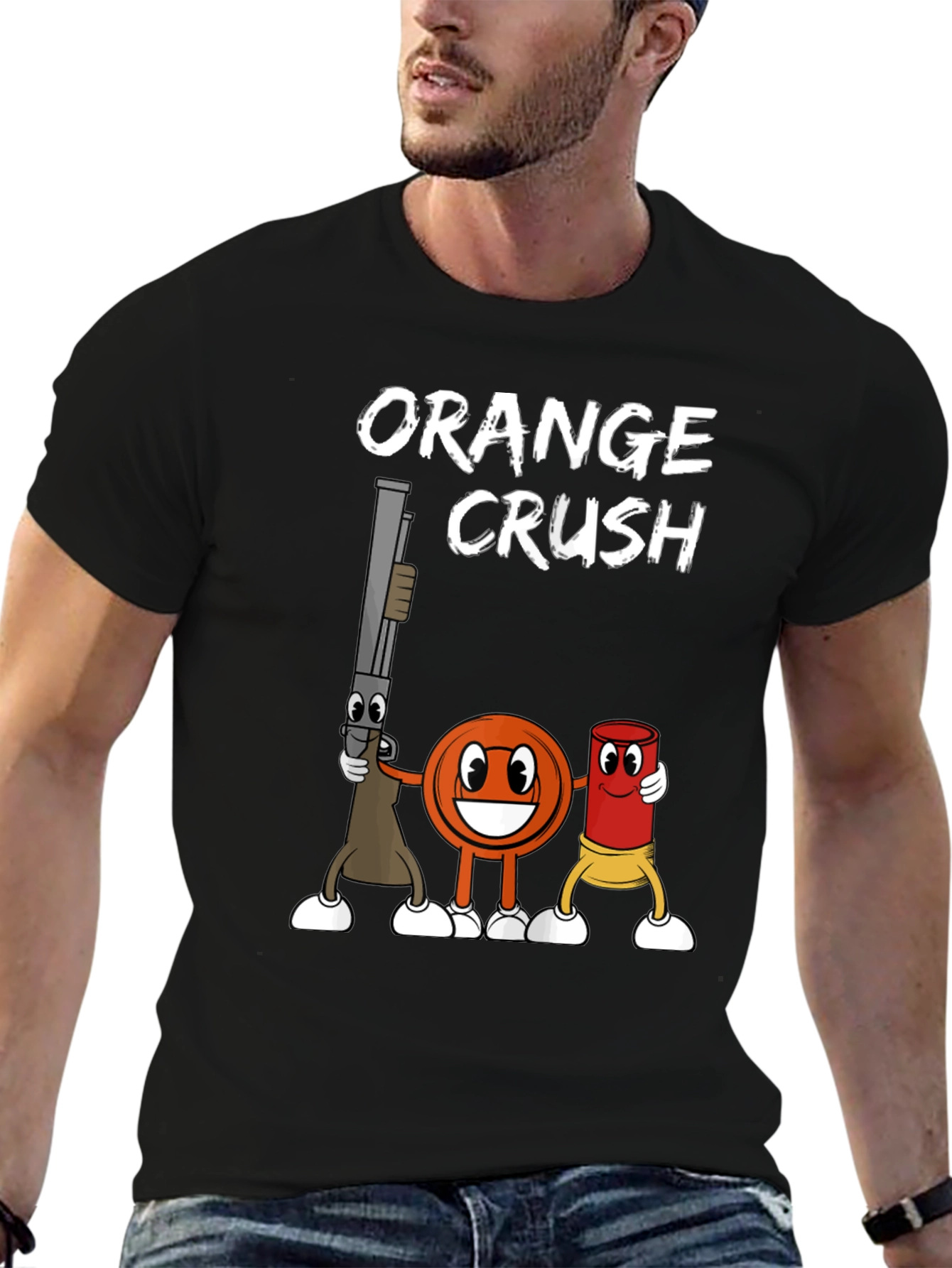 Orange Crush Clay Target Shooting T-Shirt