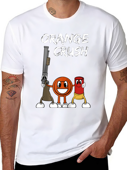 Orange Crush Clay Target Shooting T-Shirt