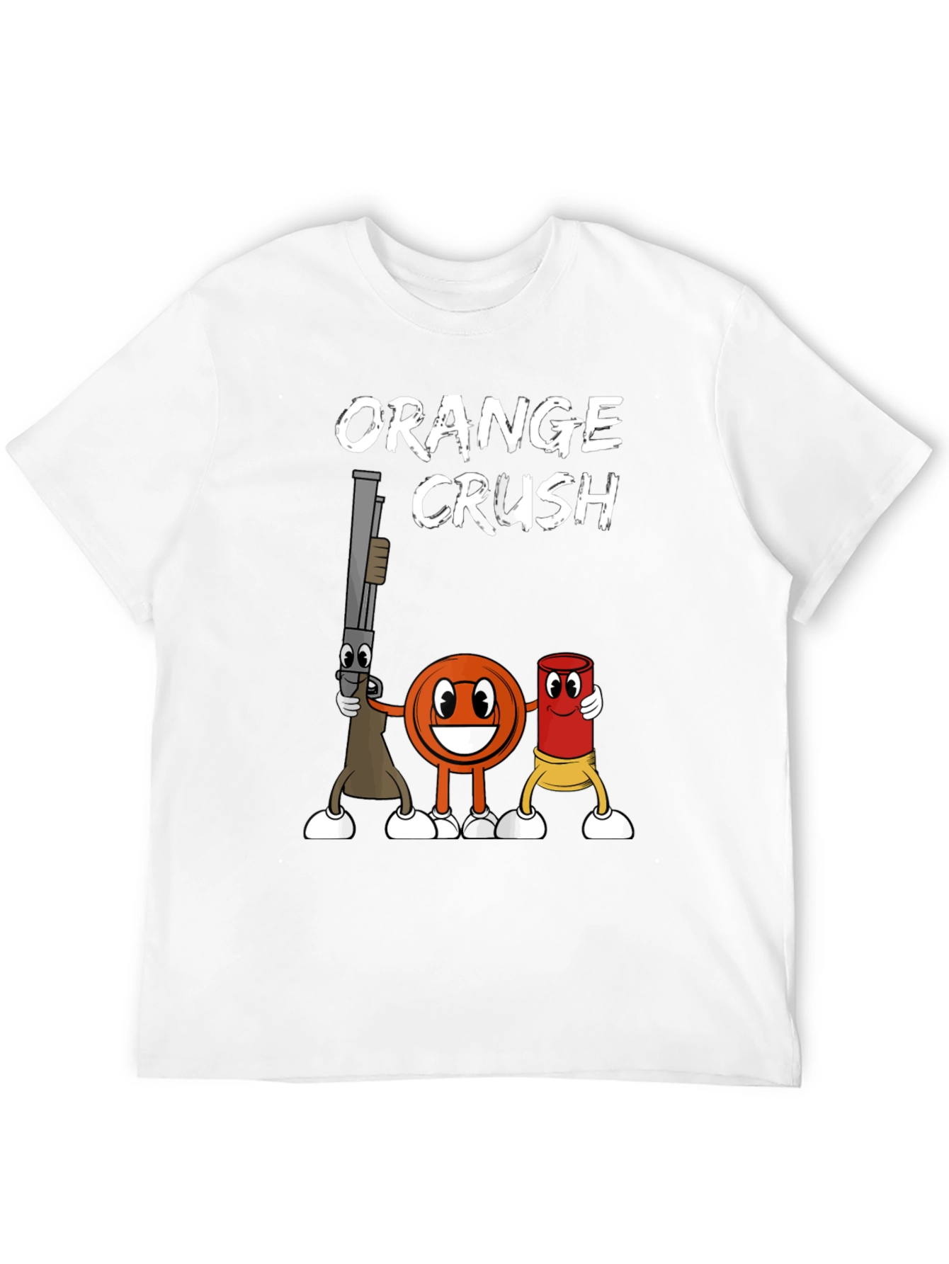 Orange Crush Clay Target Shooting T-Shirt
