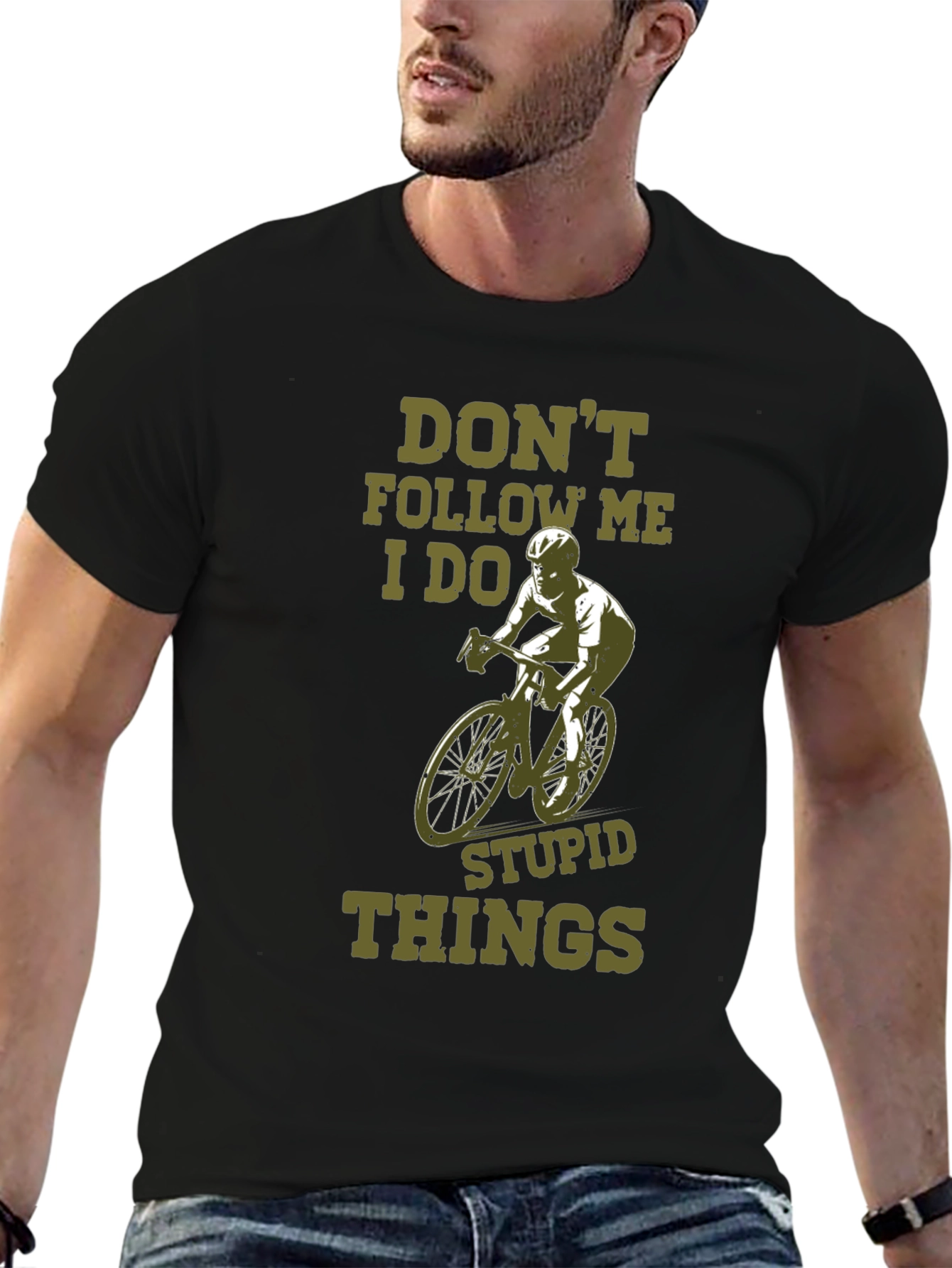 Dont Follow Me Funny Cycling T-Shirt