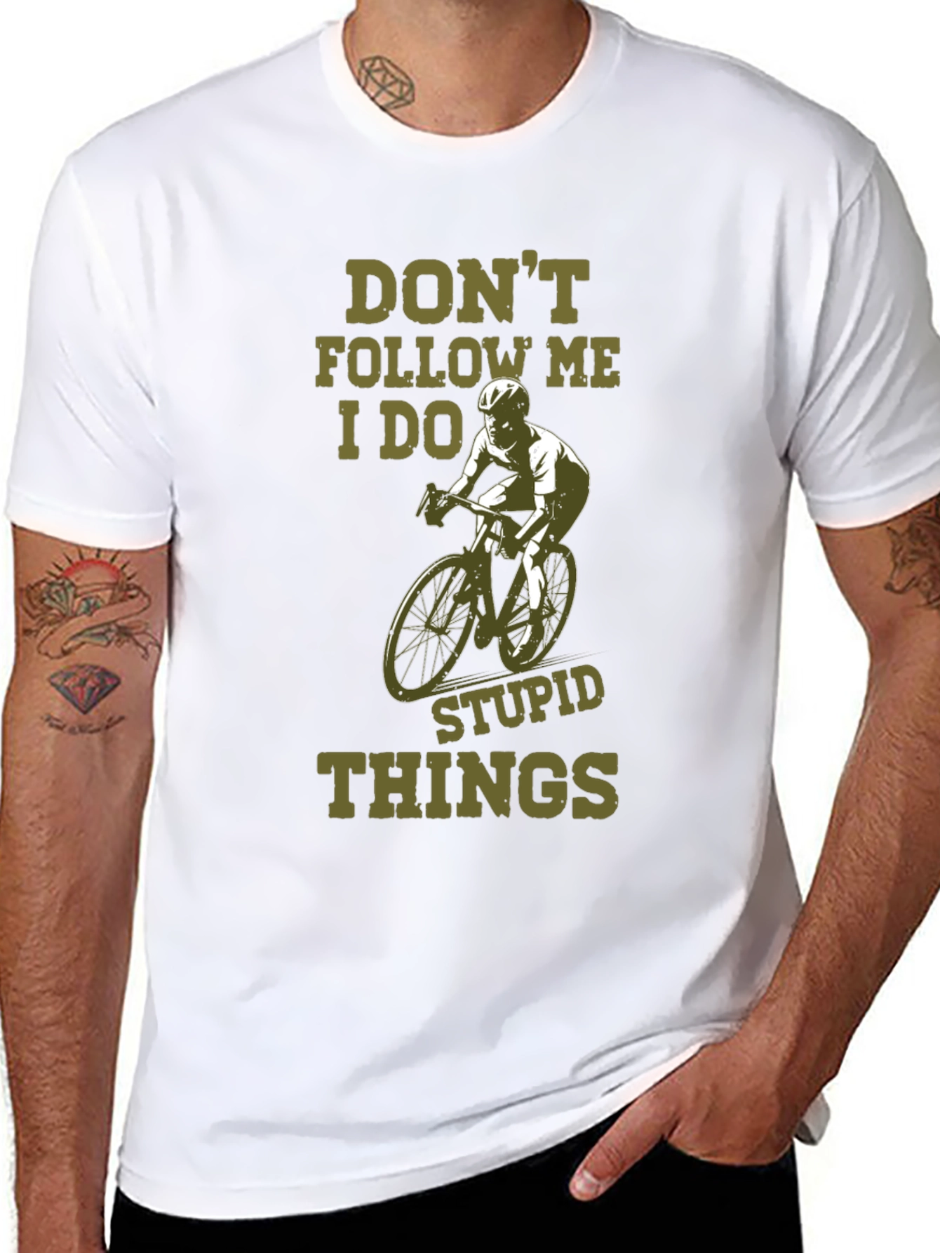 Dont Follow Me Funny Cycling T-Shirt
