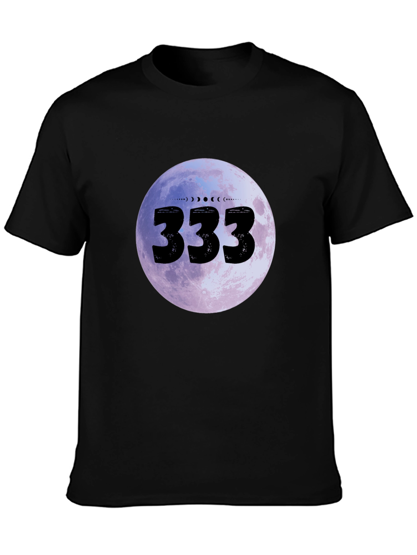 333 Moon Phase Graphic Tee - Black