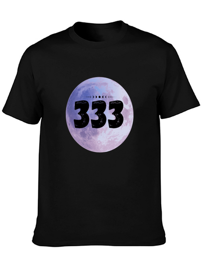 333 Moon Phase Graphic Tee - Black