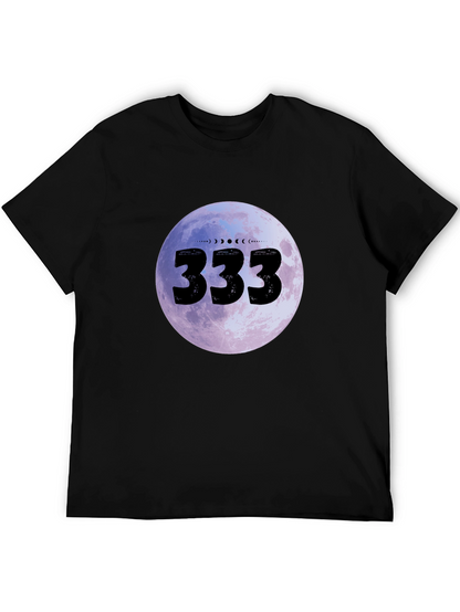 333 Moon Phase Graphic Tee - Black