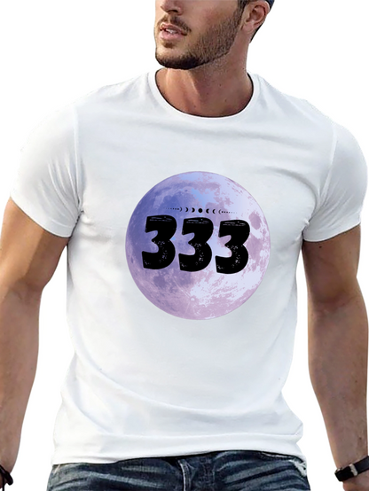 333 Moon Phase Graphic Tee - Black