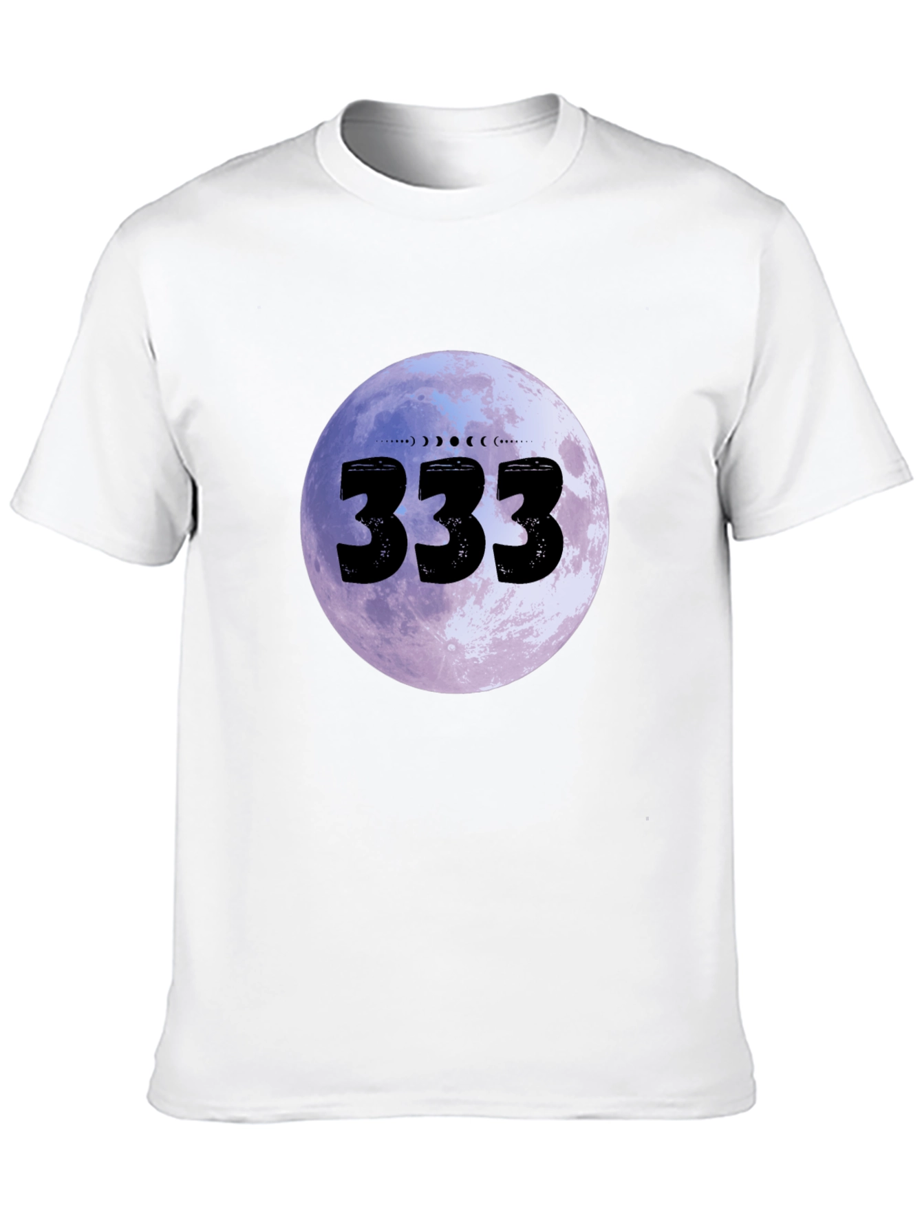 333 Moon Phase Graphic Tee - Black