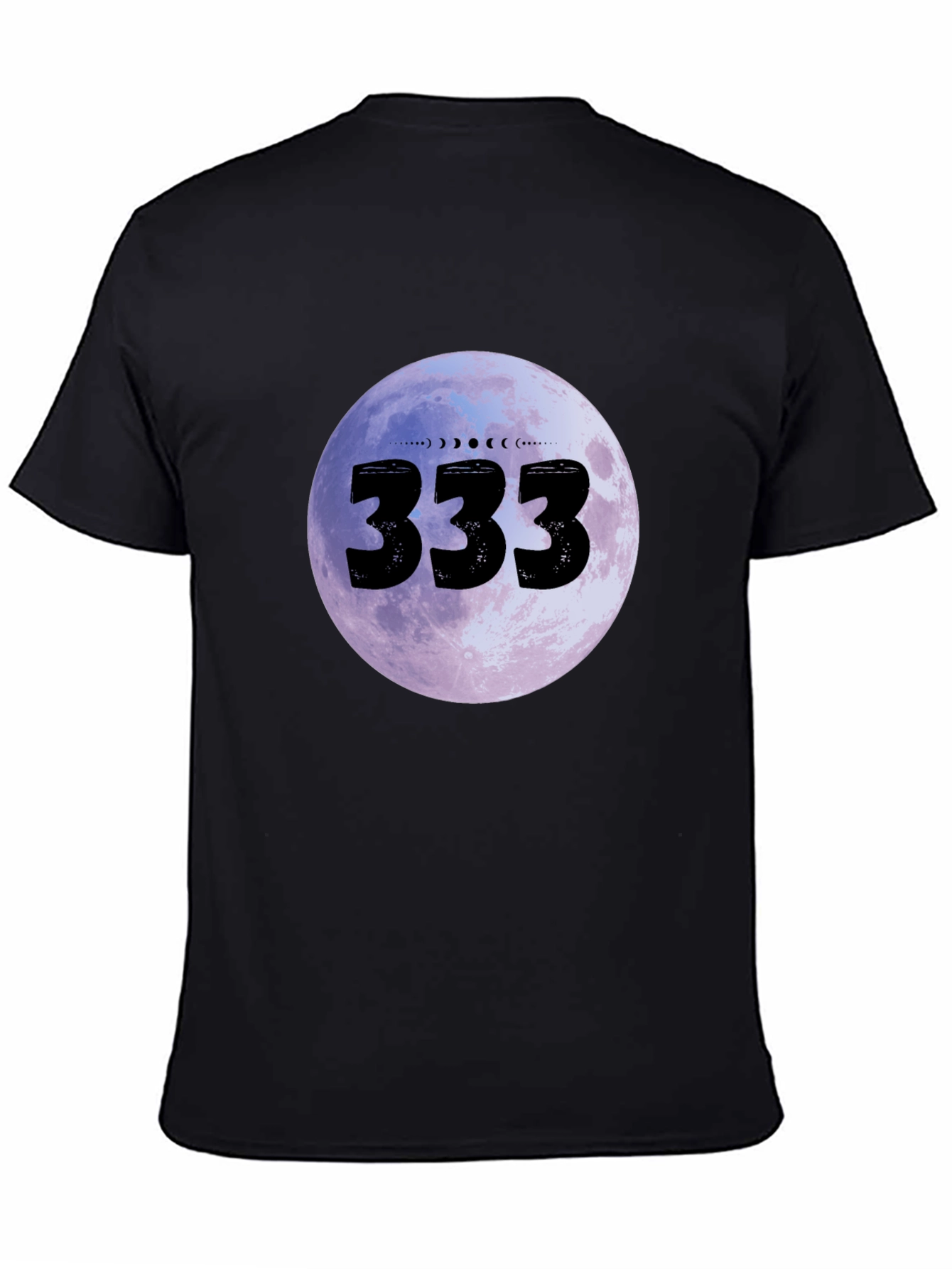 333 Moon Phase Graphic Tee - Black