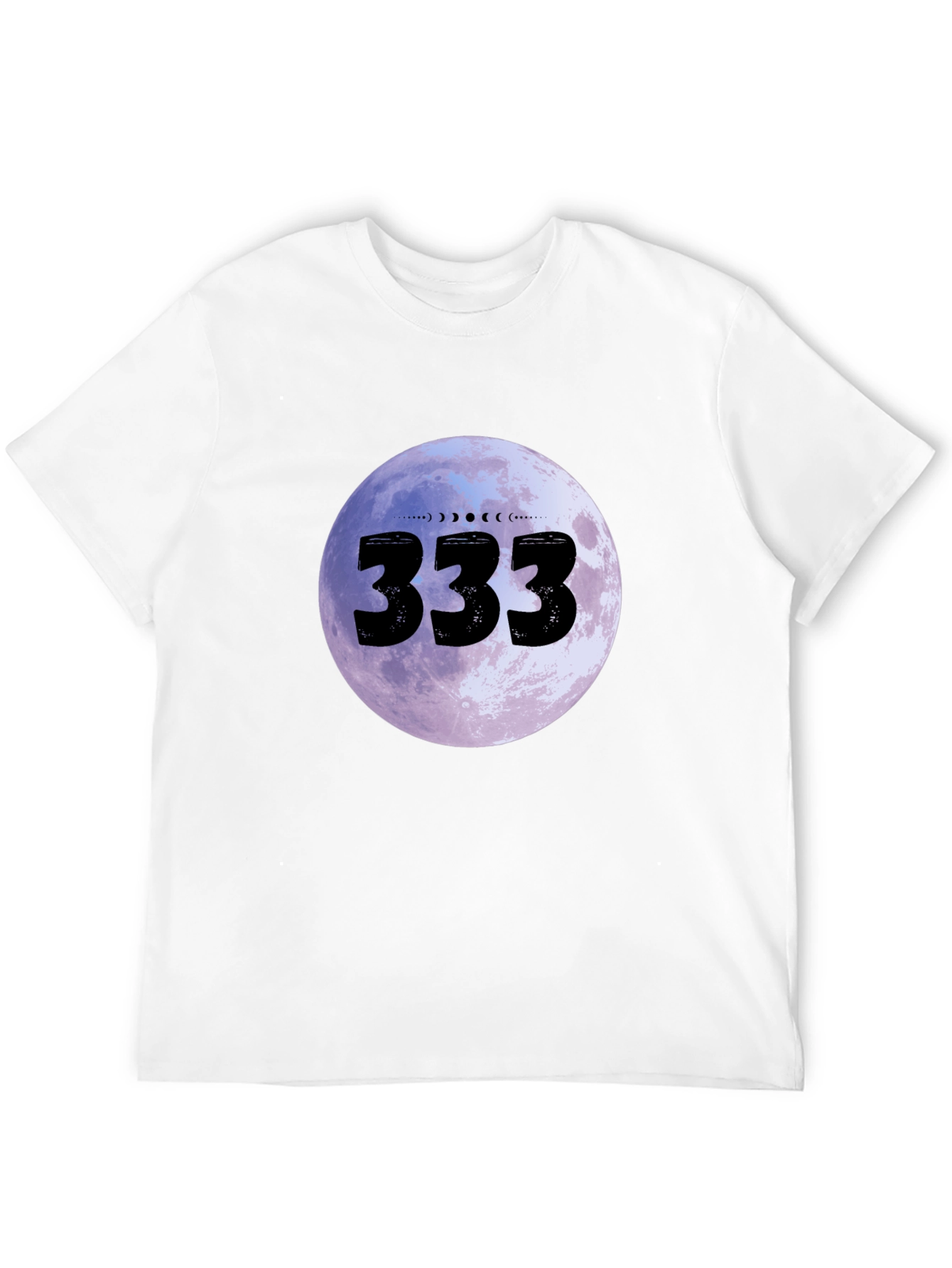 333 Moon Phase Graphic Tee - Black