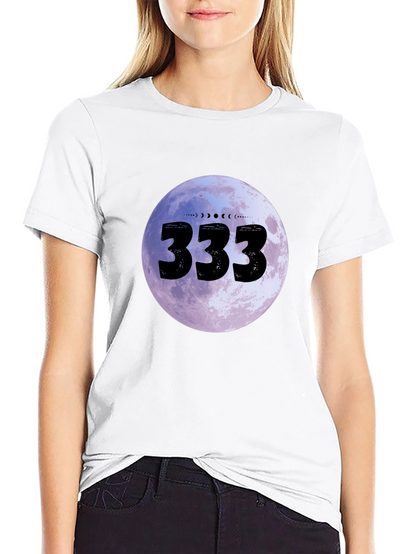 333 Moon Phase Graphic Tee - Black