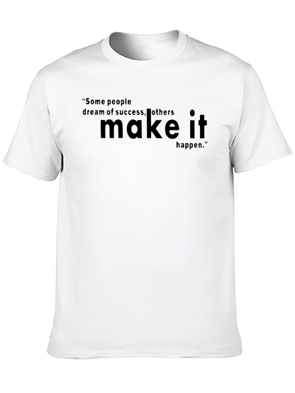 Motivational Quote Graphic Tee - Black
