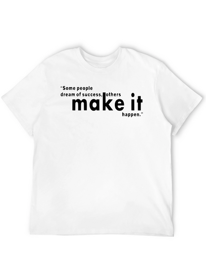 Motivational Quote Graphic Tee - Black