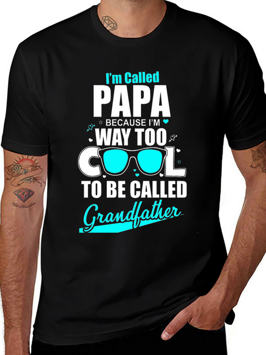 Cool Papa T-Shirt: Grandfather Humor Tee