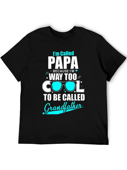 Cool Papa T-Shirt: Grandfather Humor Tee