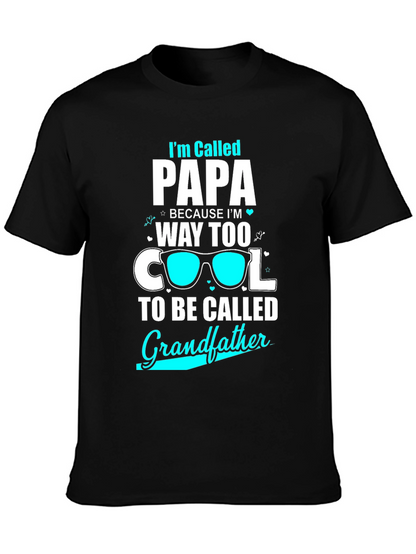 Cool Papa T-Shirt: Grandfather Humor Tee