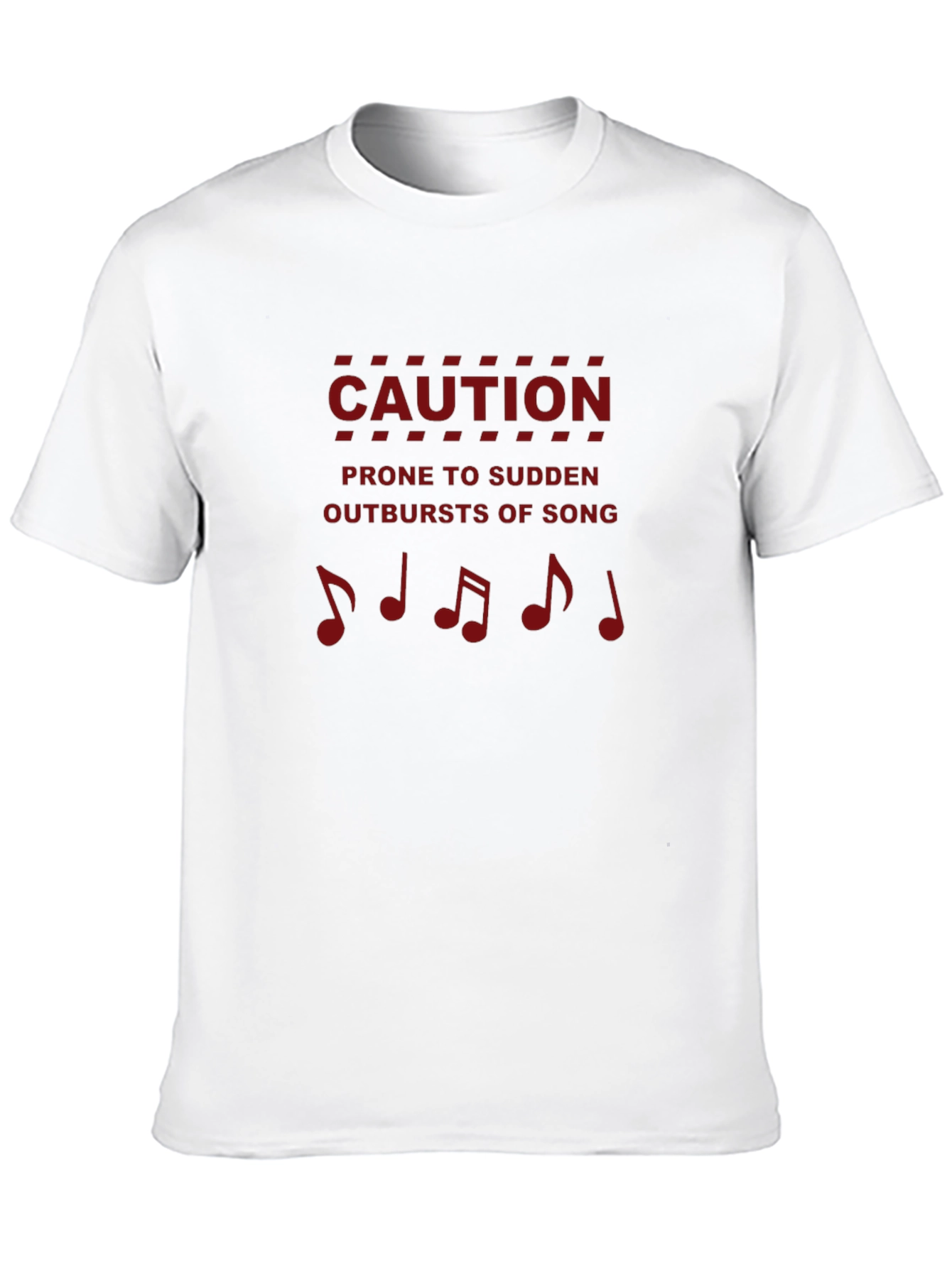 Caution Outbursts of Song Black T-Shirt