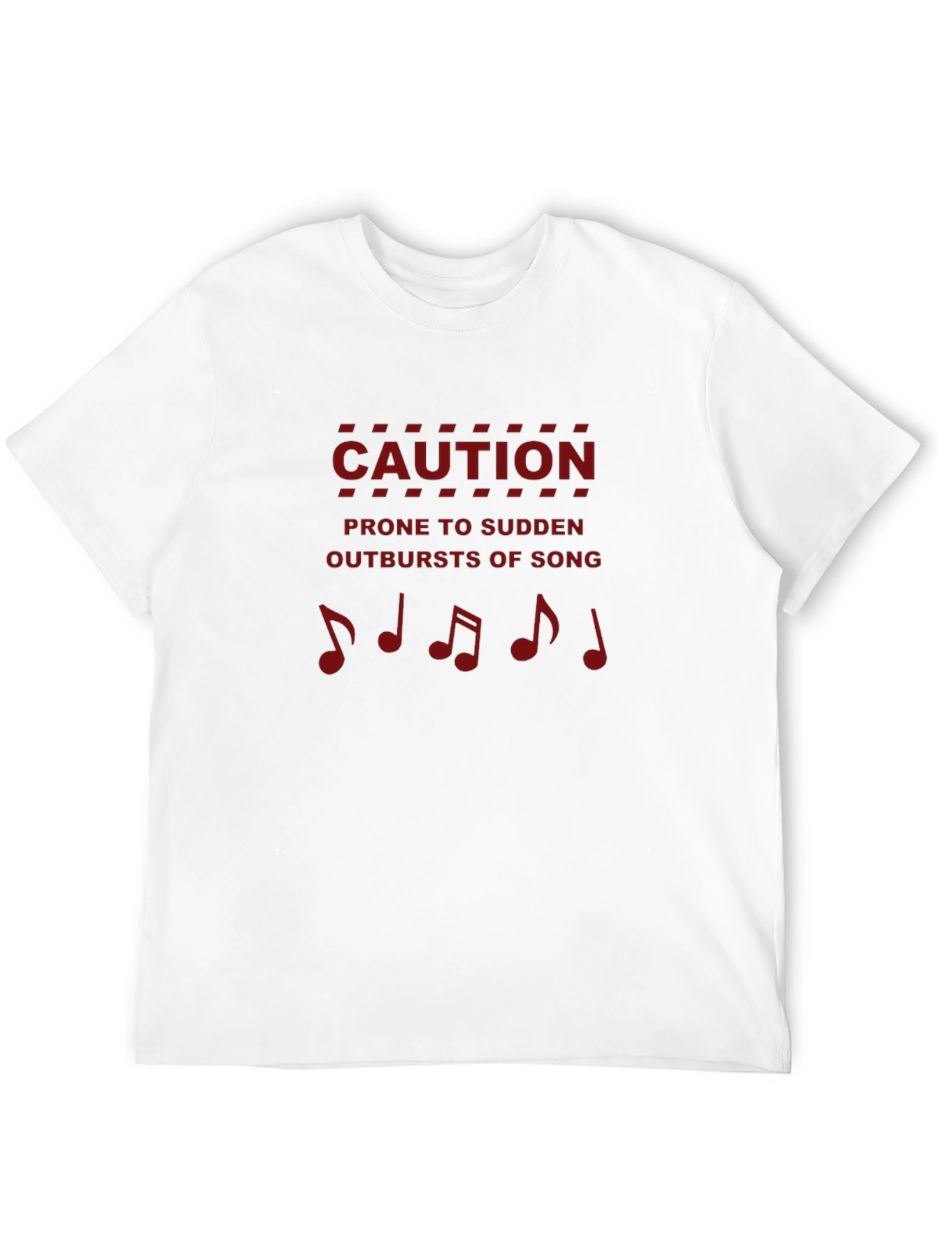 Caution Outbursts of Song Black T-Shirt
