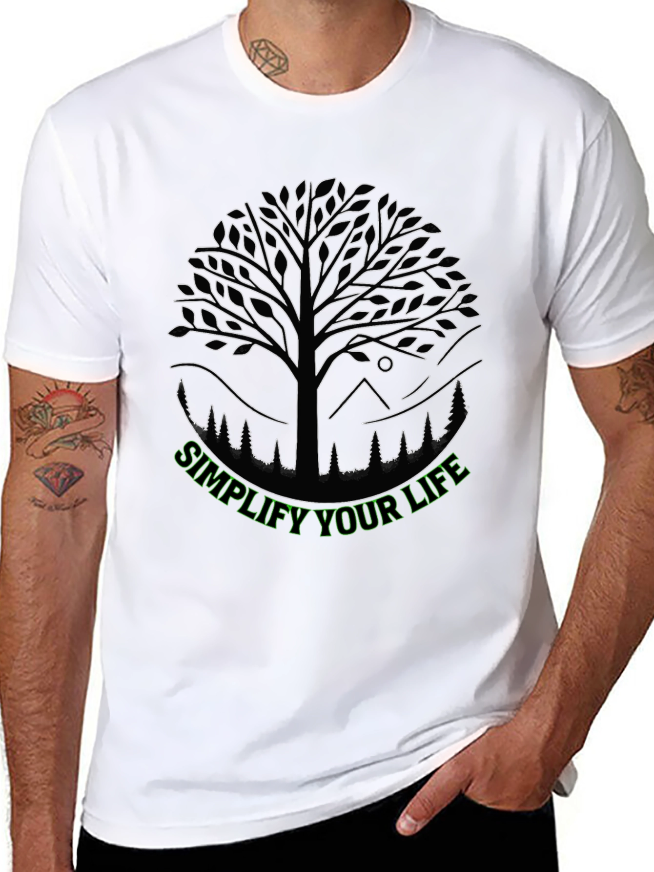 Simplify Your Life Tee - Nature Inspired Graphic T-Shirt