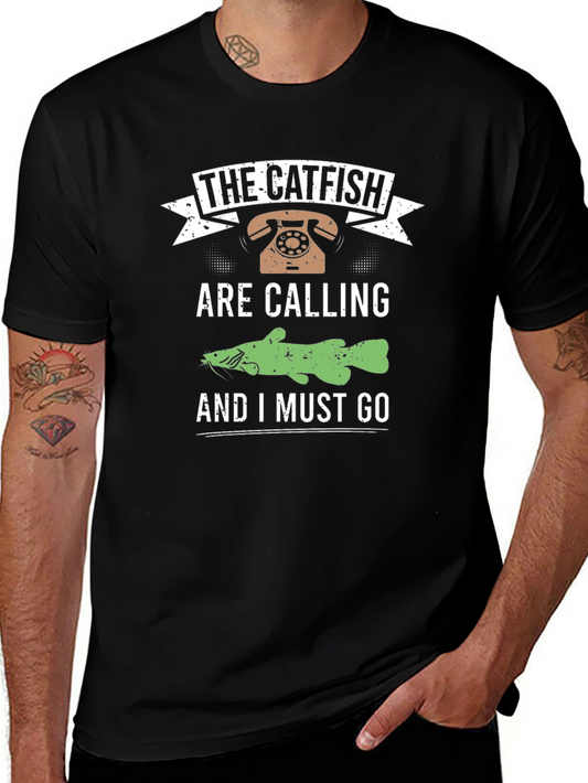 The Catfish are Calling Black T-Shirt