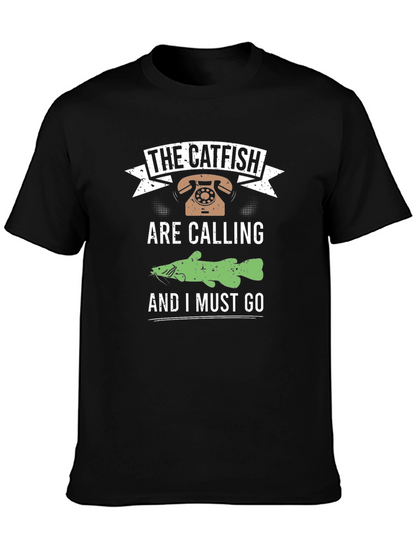 The Catfish are Calling Black T-Shirt