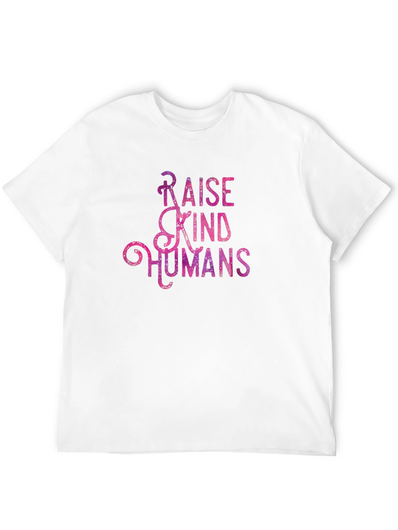 Raise Kind Humans Graphic Tee - Black Cotton T-Shirt