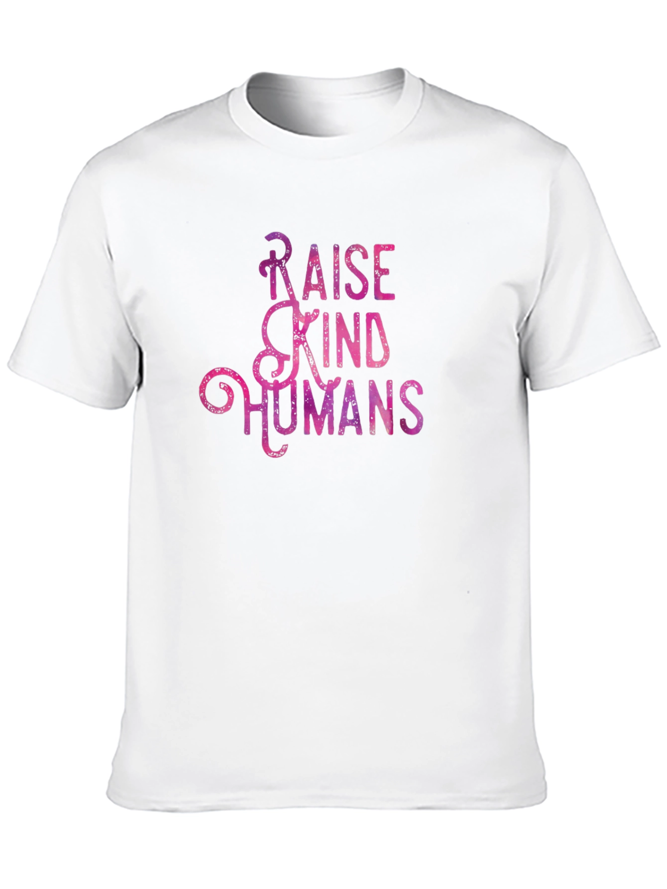 Raise Kind Humans Graphic Tee - Black Cotton T-Shirt