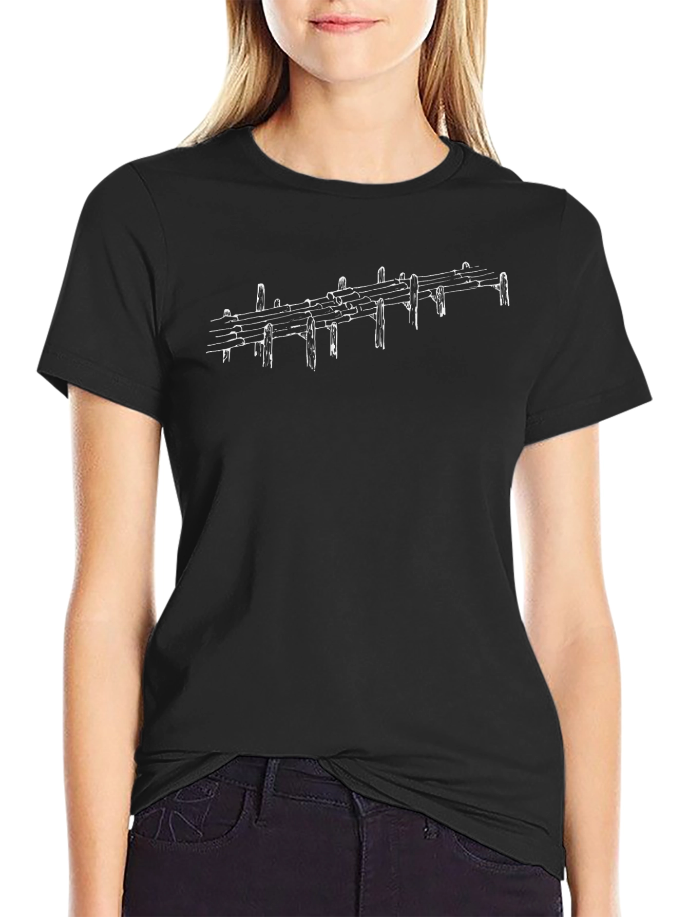 Retro Telegraph Line Art Graphic Tee