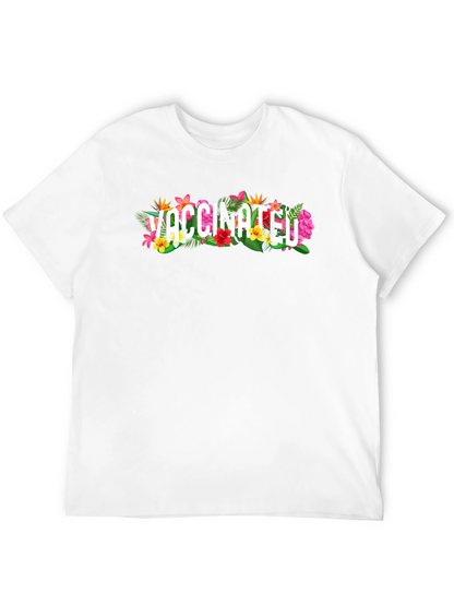 Vaccinated Floral Graphic T-Shirt