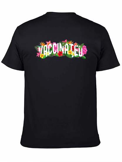 Vaccinated Floral Graphic T-Shirt
