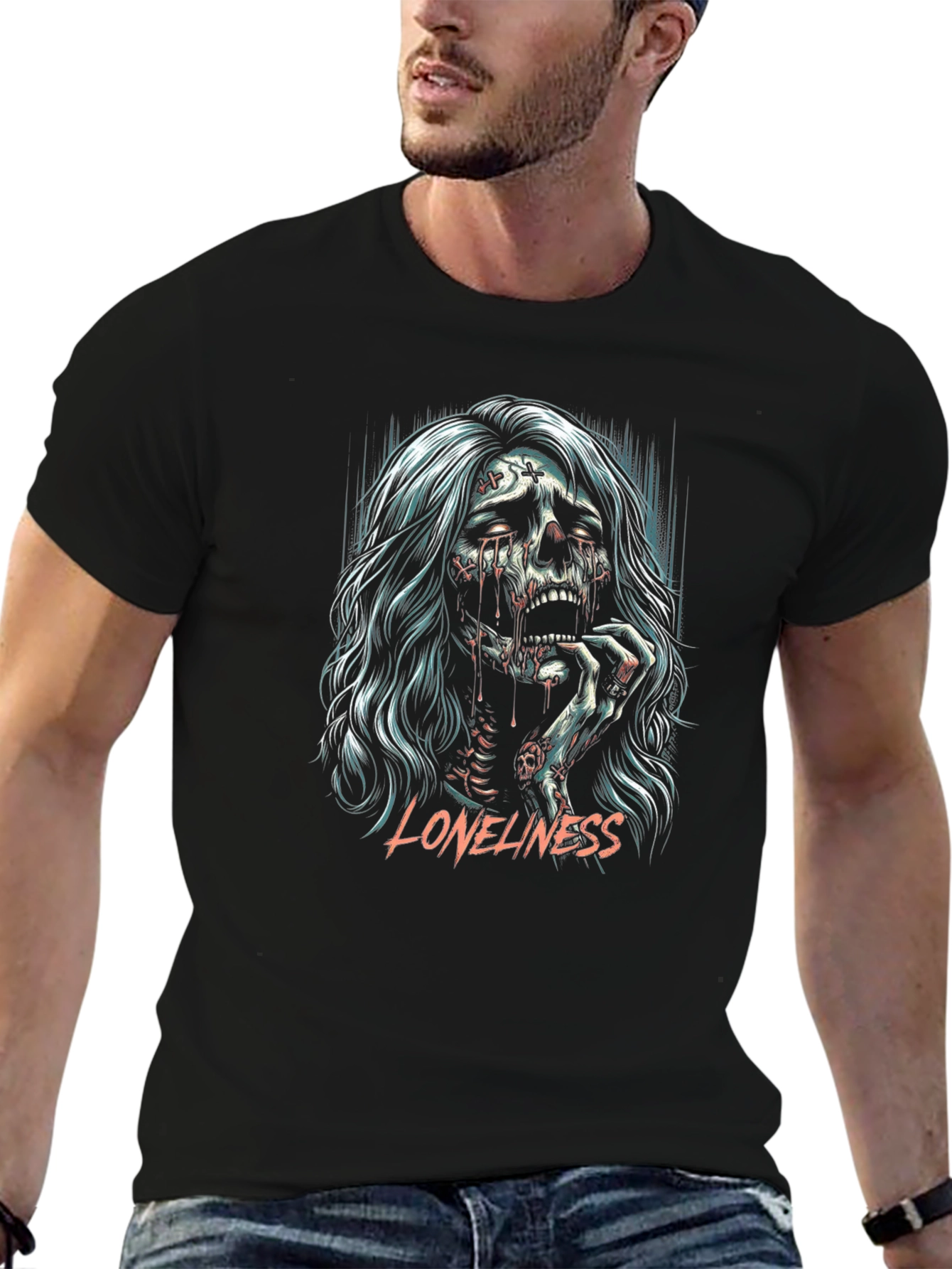 Loneliness Graphic Print T-Shirt