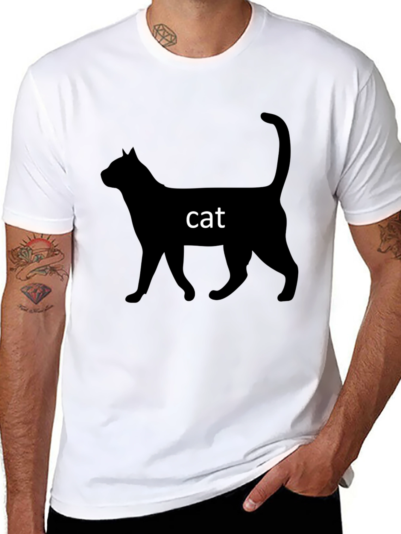 Black Cat Graphic T-Shirt