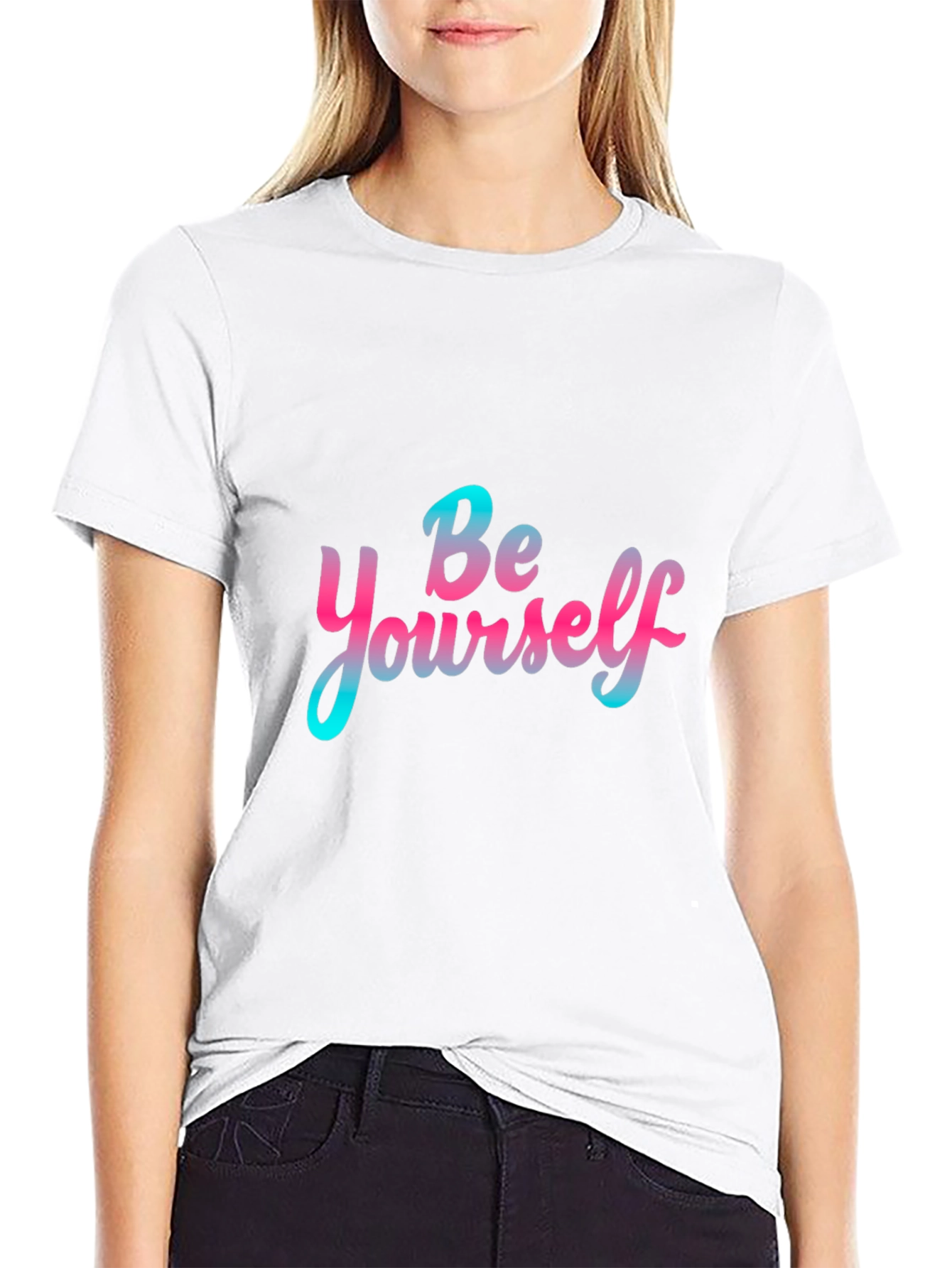 Be Yourself Graphic Tee - Trendy Casual T-Shirt