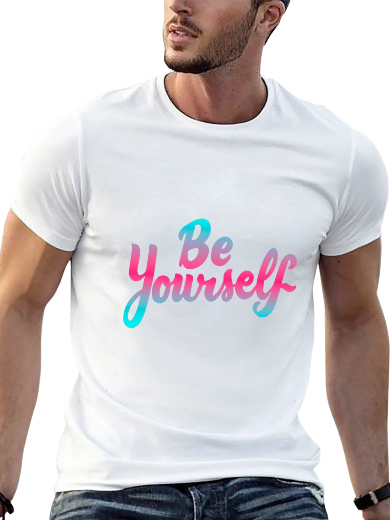 Be Yourself Graphic Tee - Trendy Casual T-Shirt