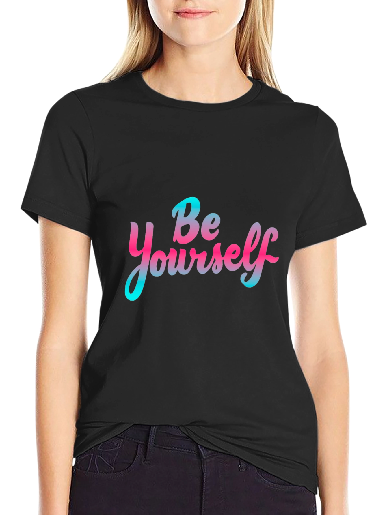 Be Yourself Graphic Tee - Trendy Casual T-Shirt