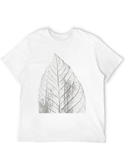 Leaf Print Black T-Shirt