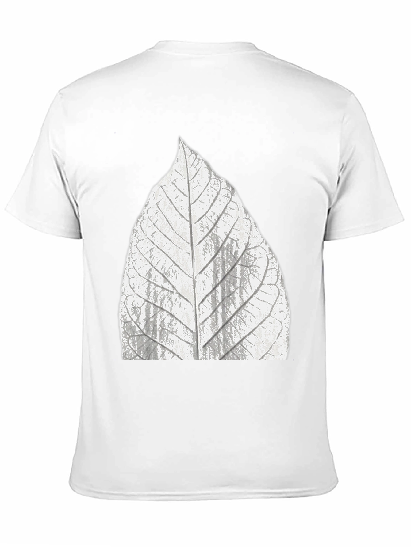 Leaf Print Black T-Shirt