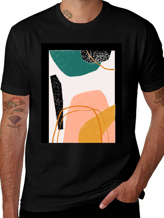 Abstract Art Graphic Tee - Modern Minimalist Design