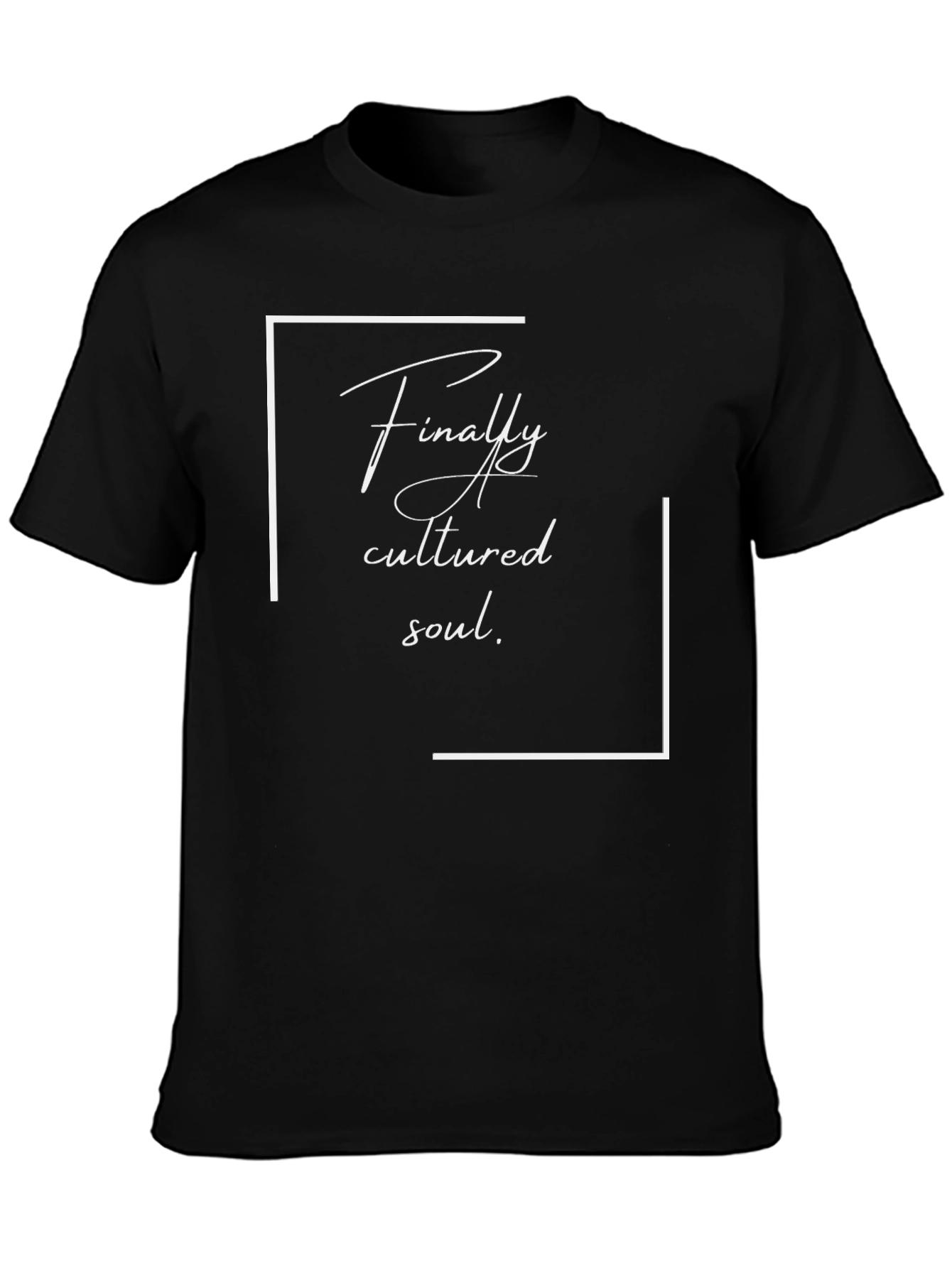 Cultured Soul Graphic Tee - Stylish Black T-Shirt