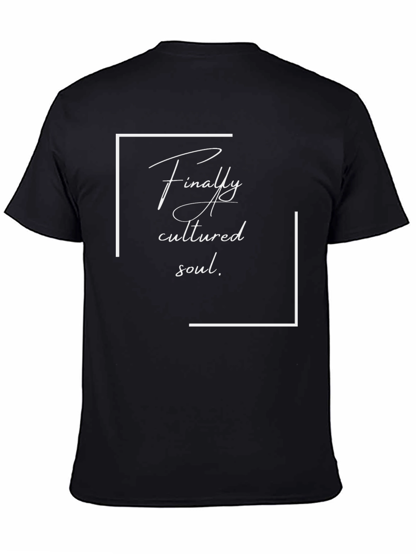 Cultured Soul Graphic Tee - Stylish Black T-Shirt