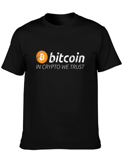 Bitcoin Crypto Trust Black Graphic Tee