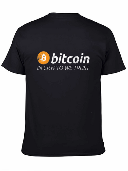 Bitcoin Crypto Trust Black Graphic Tee