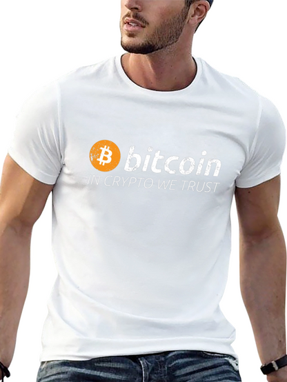 Bitcoin Crypto Trust Black Graphic Tee