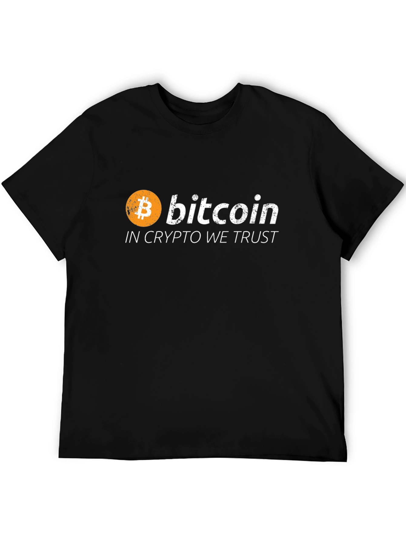 Bitcoin Crypto Trust Black Graphic Tee