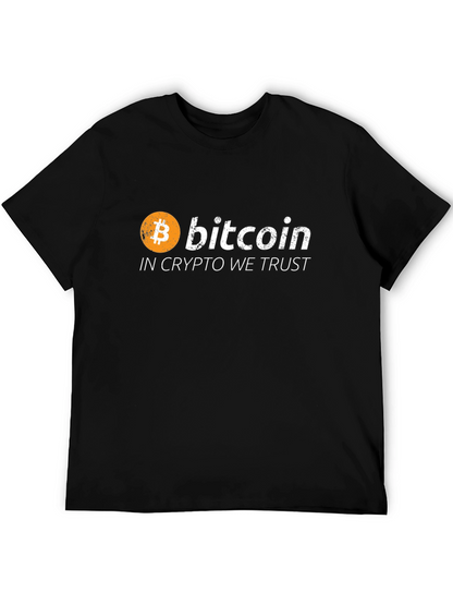 Bitcoin Crypto Trust Black Graphic Tee
