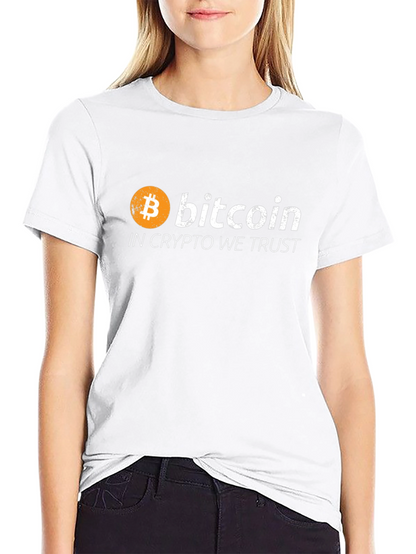 Bitcoin Crypto Trust Black Graphic Tee