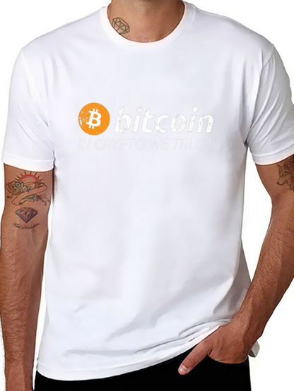 Bitcoin Crypto Trust Black Graphic Tee
