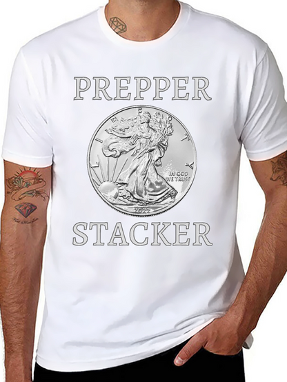 Prepper Stacker 2022 Silver Coin T-Shirt